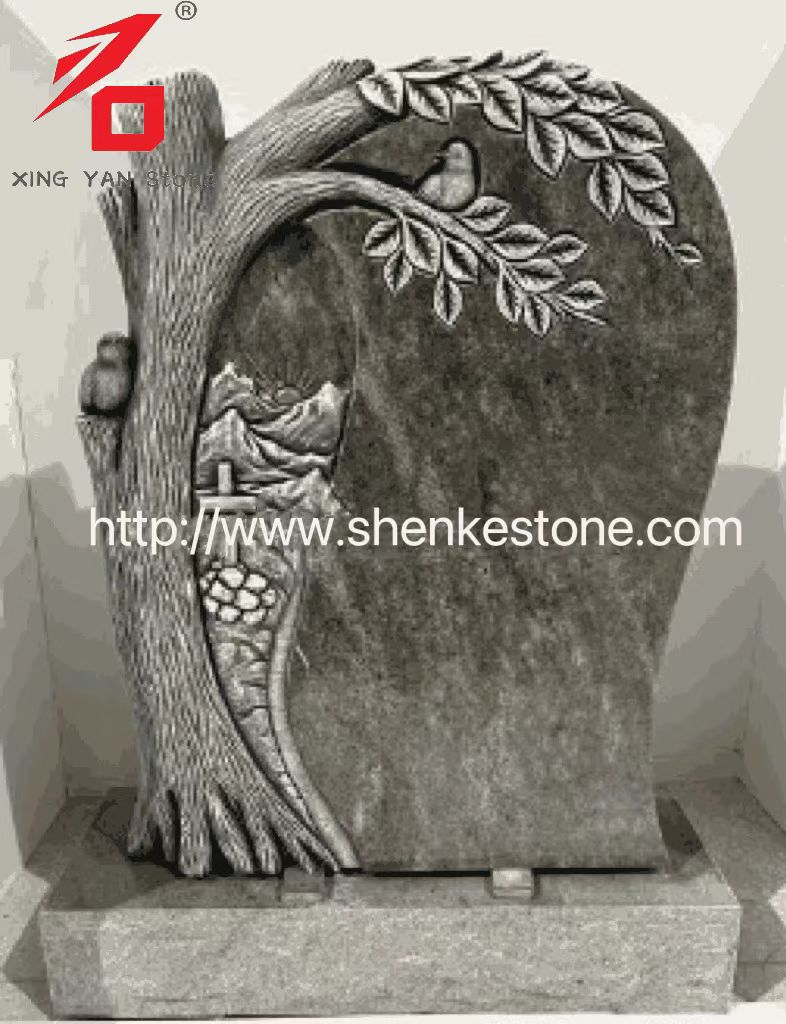 Kina Xingyan - Tree Shadow Sharving Art Tombstone