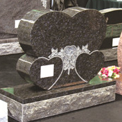 Kinesisk Xingyan Double Heart Sculpture Art Tombstone