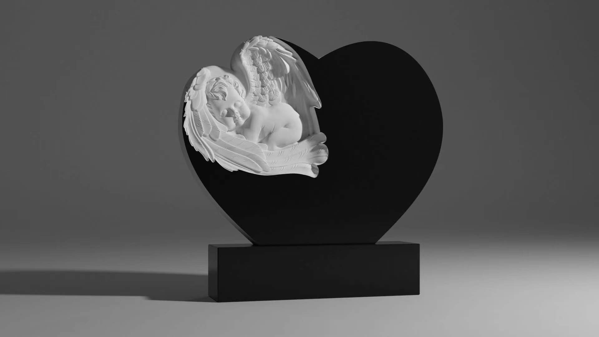 Kinesisk Xingyan Russisk stil Love Guardian Angel Art Tombstone