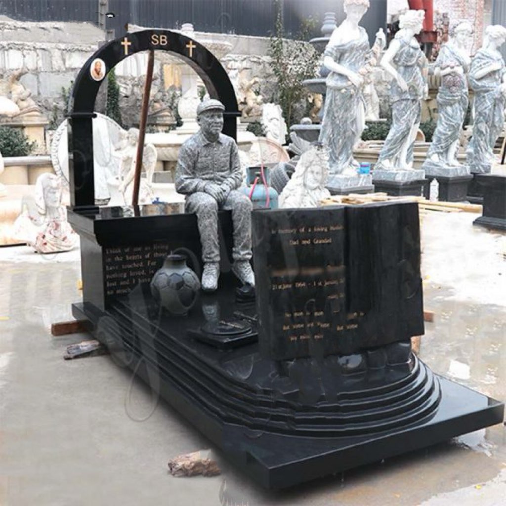 Tilpasset menneskelig statue kunstnerisk gravsten